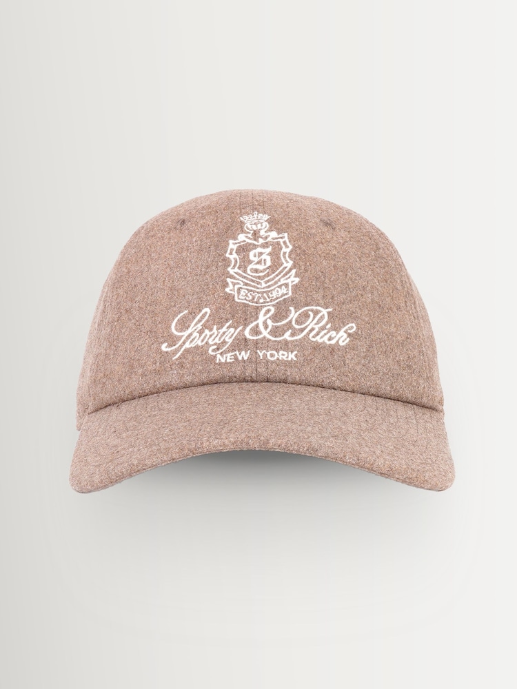 Sporty & Rich Brown Vendome Wool Hat - Image 1 of 2