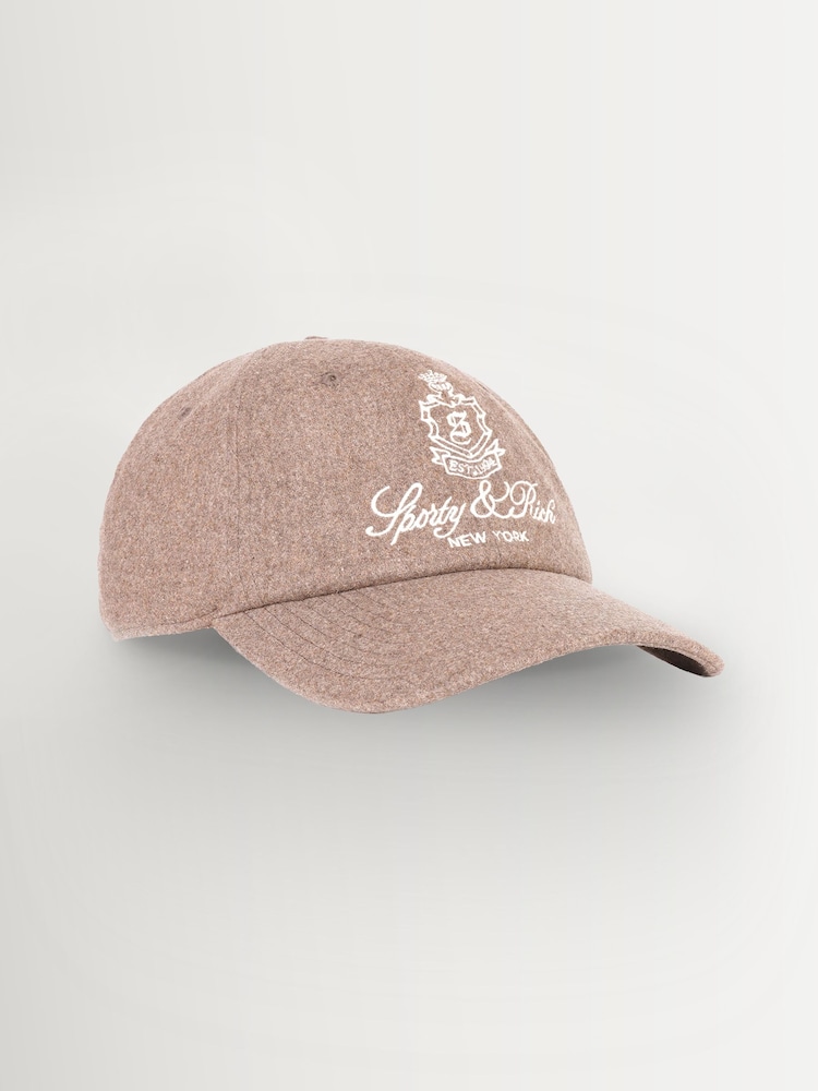 Sporty & Rich Brown Vendome Wool Hat - Image 2 of 2