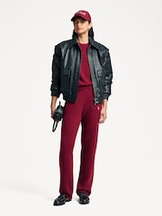 Sporty & Rich Red Cashmere Trousers - Image 1 of 5