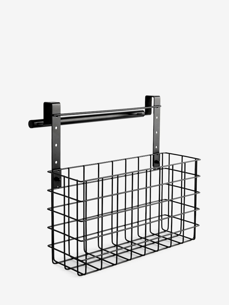 Black Bronx Wire Over Door Storage Basket - Image 1 of 1