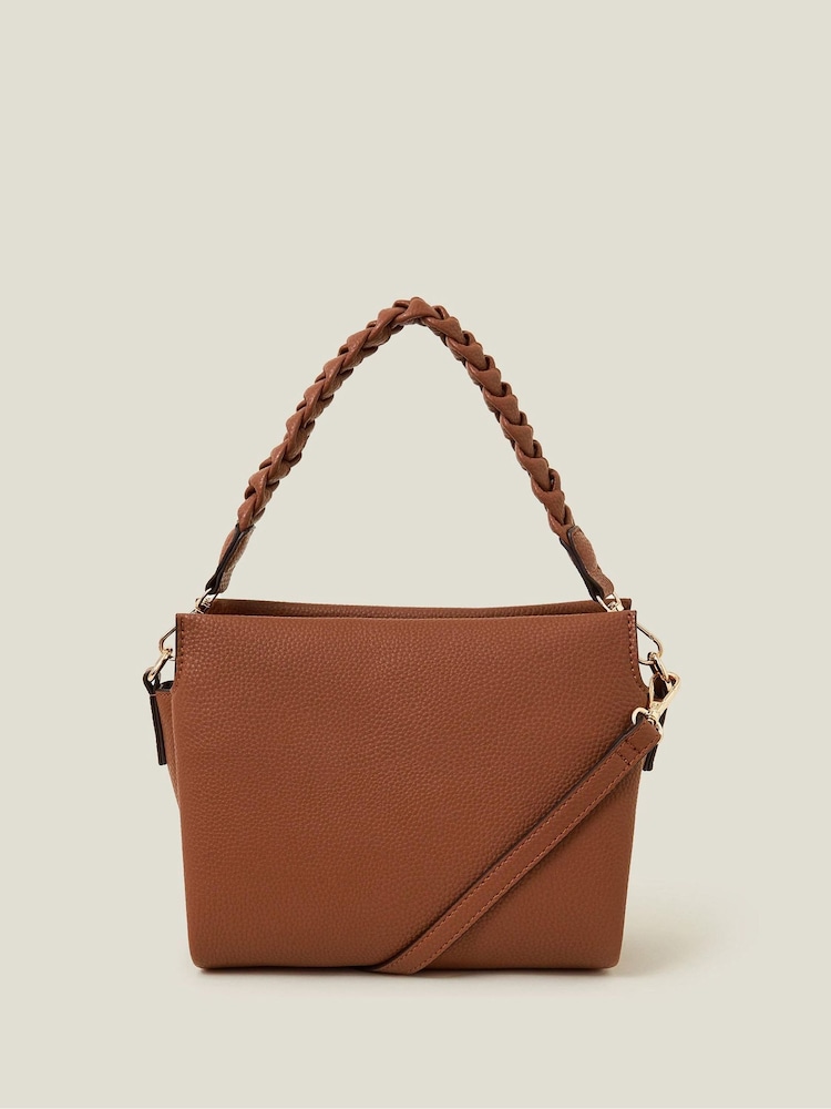 Accessorize Braid Strap Faux Leather Cross-Body Bag - Slika 2 iz 5