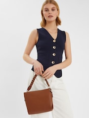 Accessorize Braid Strap Faux Leather Cross-Body Bag - Slika 5 iz 5