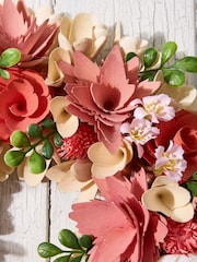 Dibor Pink Woodhall Floral Wreath - Image 4 of 4