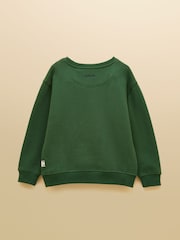 Joules Boys' Artwork Dark Green Applique Sweatshirt - Image 2 of 5
