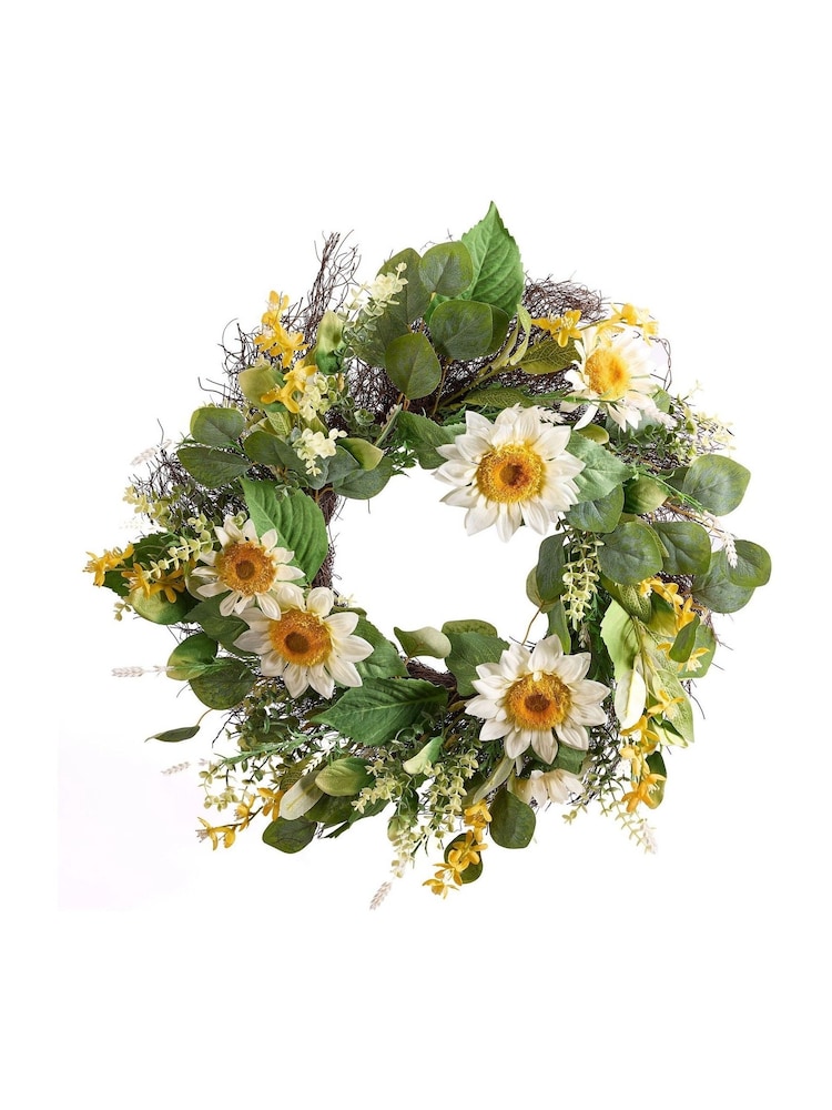 Dibor Green Gloriosa Daisy Wreath - Image 2 of 5