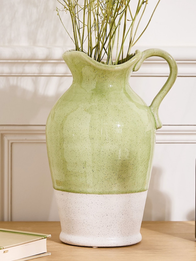 Dibor Green Goathland Speckled Jug - Image 1 of 4