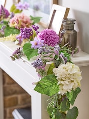 Dibor Morea Purple Floral Garland - Image 1 of 5