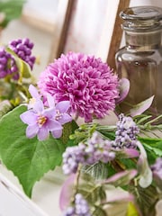Dibor Morea Purple Floral Garland - Image 4 of 5
