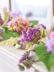 Dibor Morea Purple Floral Garland - Image 5 of 5