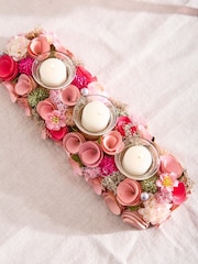 Dibor Belford Floral Triple Candle Holder - Image 4 of 5