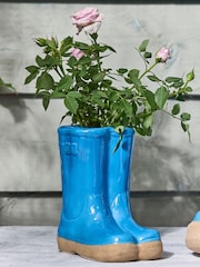 Dibor Blue Calstock Double Wellington Small Planter - Image 1 of 5