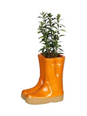 Dibor Orange Calstock Double Wellington Small Planter - Image 4 of 4