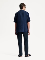 Oliver Spencer Blue Santiago Short Sleeve Arnold Shirt - Image 3 of 5