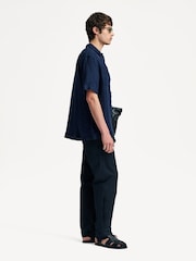 Oliver Spencer Blue Santiago Short Sleeve Arnold Shirt - Image 4 of 5