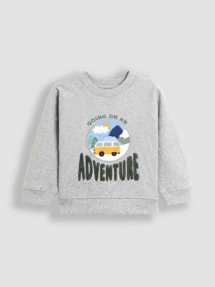 JoJo Maman Bébé Green 2-Piece Sweatshirt & Cord Cargo Set - Image 2 of 7 JoJo Maman Bébé Green 2-Piece Sweatshirt & Cord Cargo Set - Image 2 of 7