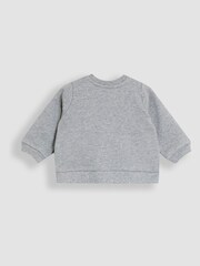 JoJo Maman Bébé Grey London Bus 2-Piece Appliqué Sweatshirt & Joggers Set - Image 4 of 6