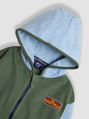 JoJo Maman Bébé Green Appliqué Hoodie - Image 5 of 5