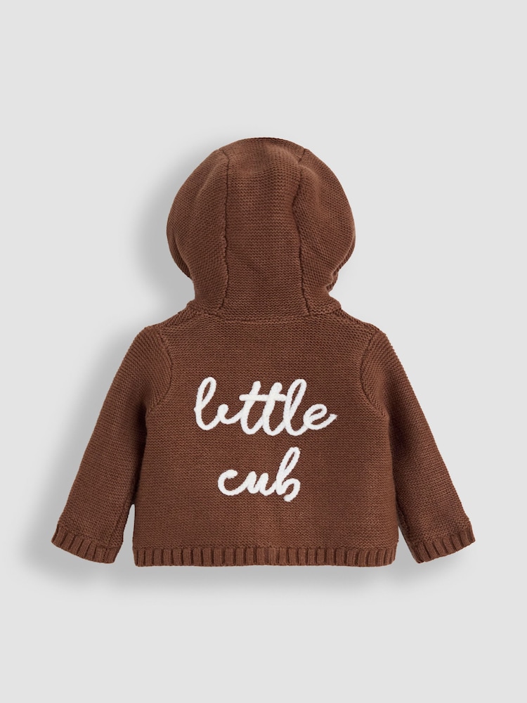 JoJo Maman Bébé Brown Bear Pocket Cardigan - Image 2 of 5