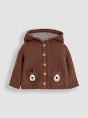 JoJo Maman Bébé Brown Bear Pocket Cardigan - Image 3 of 5