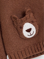 JoJo Maman Bébé Brown Bear Pocket Cardigan - Image 4 of 5