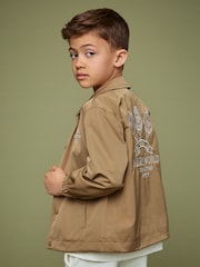 Reiss Stone 3-9 yrs SmileyWorld | Reiss Harrington Jacket - Image 3 of 6