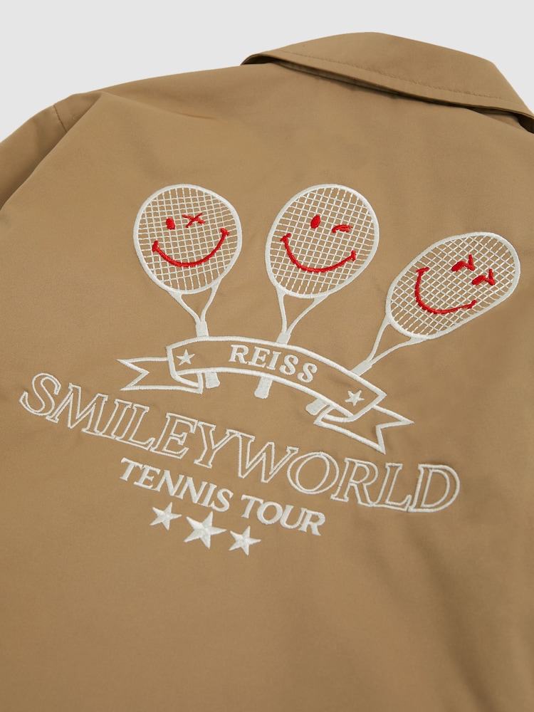 Reiss Stone 3-9 yrs SmileyWorld | Reiss Harrington Jacket - Image 6 of 6