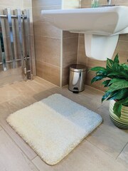Hug Rug Charcoal Washable Shaggy Bathmat Rug - Image 8 of 9
