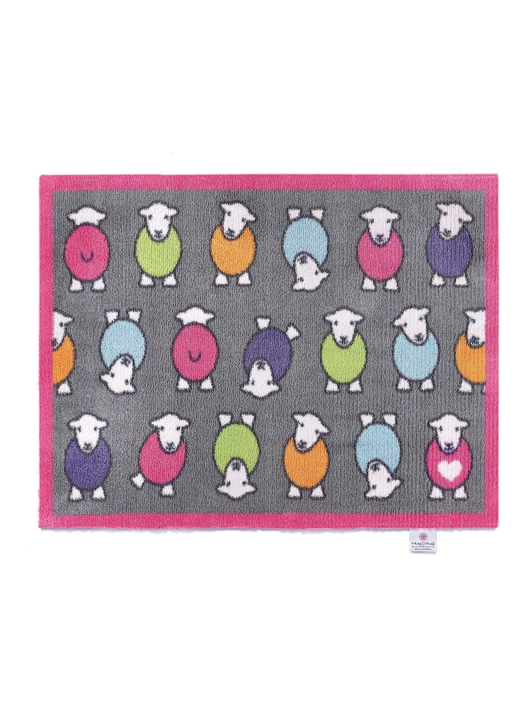 Hug Rug Grey Marra Herdy Washable Doormat Mat - Image 2 of 5