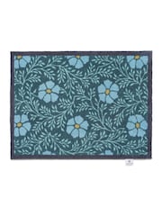 Hug Rug Brown British Made Floral Cotton Washable Doormat Mat - Image 2 of 4