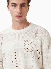 AllSaints White Harvey Crew Jumper - Image 5 of 7