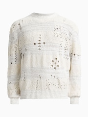 AllSaints White Harvey Crew Jumper - Image 7 of 7