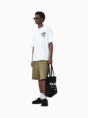 Weiß - AllSaints Orlando Crew 100% Organic Cotton T-Shirt - Bild 4 von 7