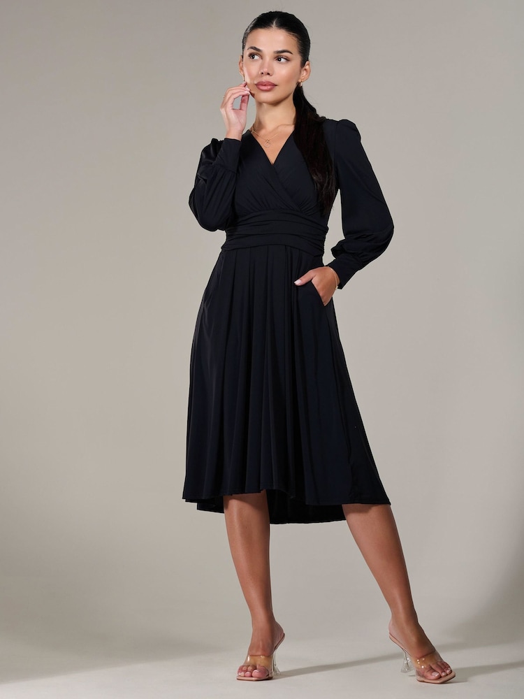 long sleeve black jersey midi dress Buy Jolie Moi Black Petite Petite Long Sleeve Soft Silky Jersey Midi Dress  from Next USA