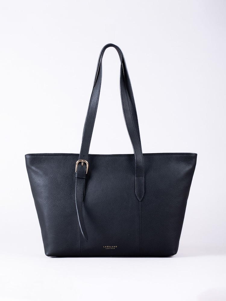 Lakeland Leather Black Langdale Tote Bag - Image 2 of 6