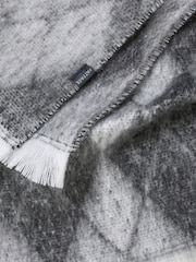 FatFace Grey Argyle Scarf - Image 2 of 2