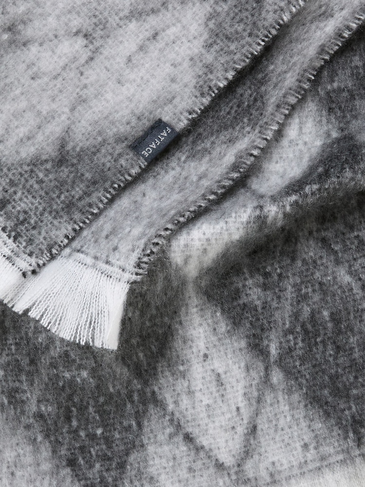 FatFace Grey Argyle Scarf - Image 2 of 2