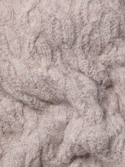 FatFace Oatmeal Cable Shawl - Image 3 of 3