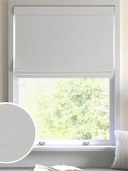 Pearl White Ire Made to Measure Roman Blind - Image 1 of 6