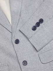 Monsoon Blue Pinstripe Cotton Blazer - Image 3 of 3