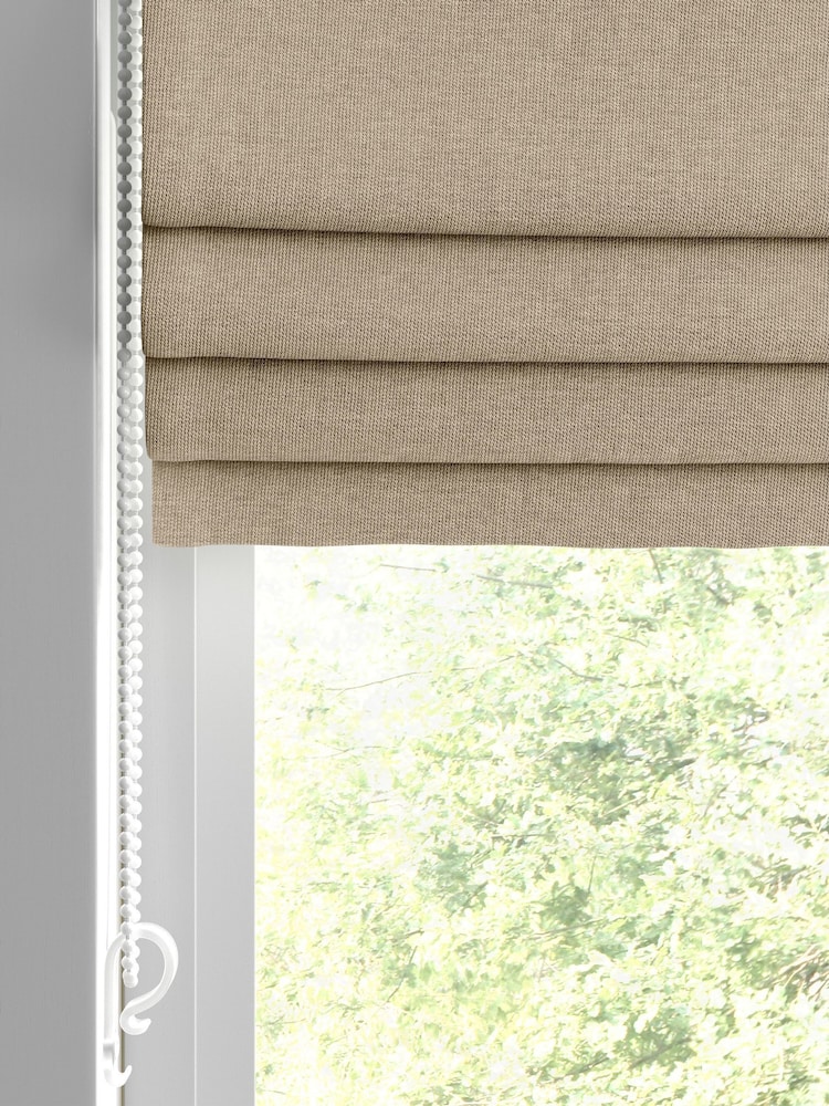 Natural Sesame Bellum Made to Measure Roman Blind - Image 2 of 6