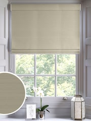 Natural Linen Ire Made to Measure Roman Blind - Image 1 of 6