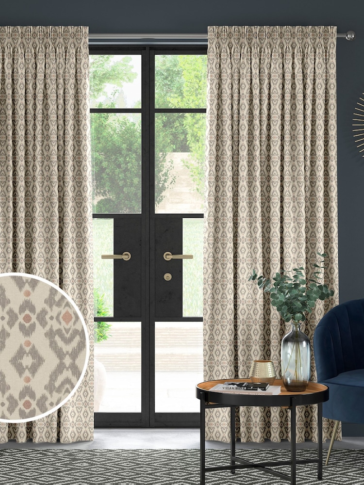 Rose Red Alven Made to Measure Curtains - Image 1 of 9