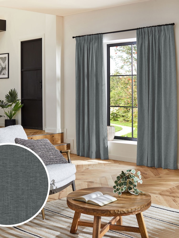 Slate Grey Bellum Made to Measure Curtains - Image 1 of 9