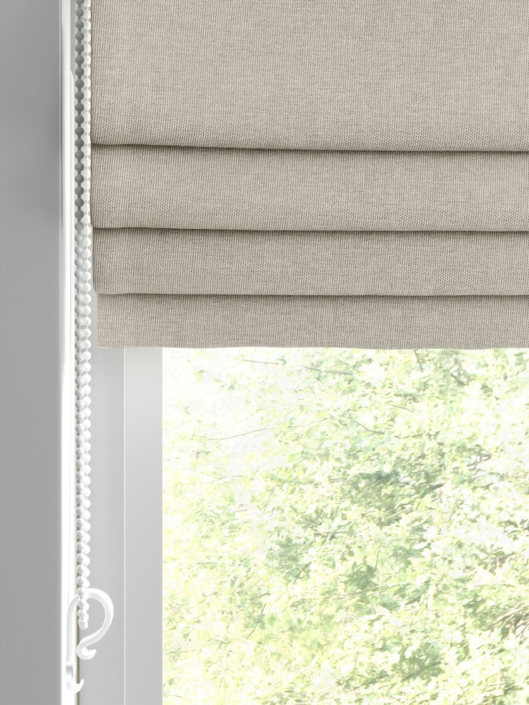 Oyster Natural Bellum Made to Measure Roman Blind - Image 2 of 6