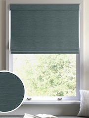 Teal Green Ire Made to Measure Roman Blind - Image 1 of 6