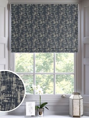 Indigo Blue Tero Made to Measure Roman Blind - Image 1 of 6