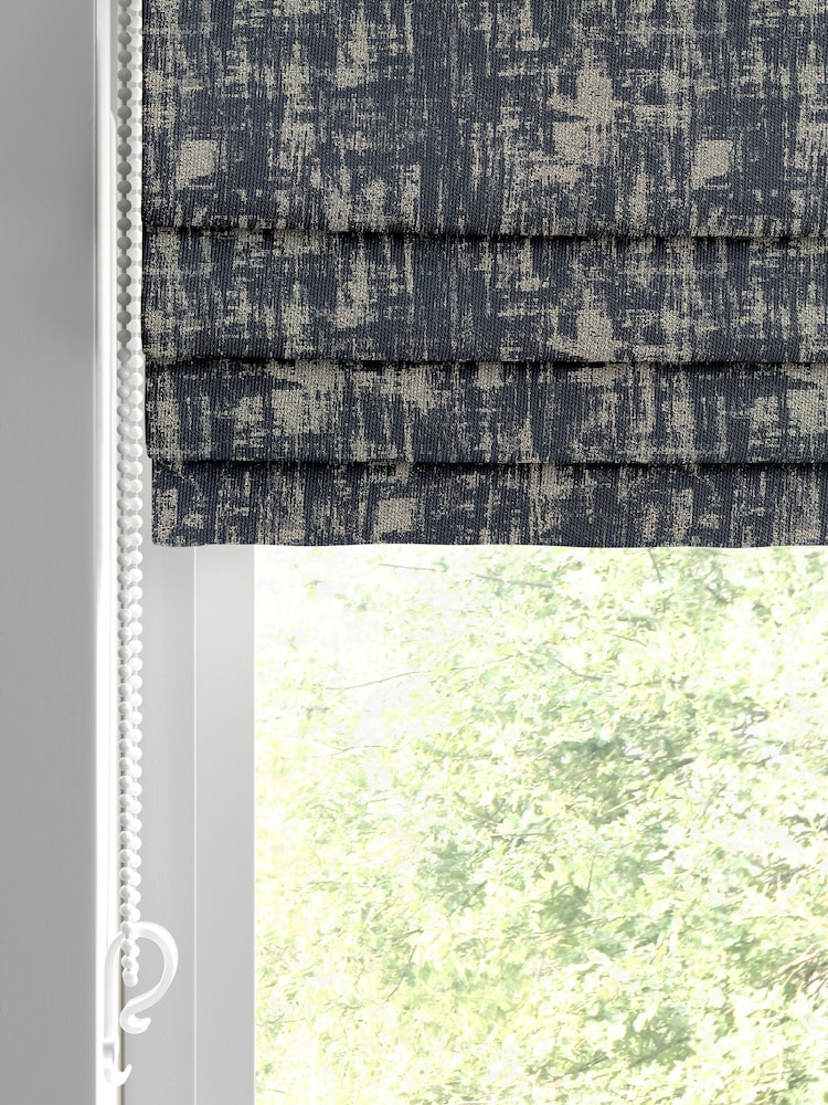 Indigo Blue Tero Made to Measure Roman Blind - Image 2 of 6