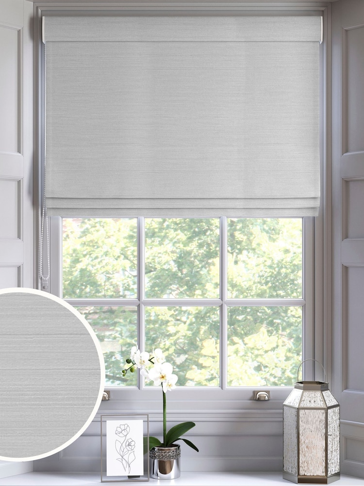 Dove Grey Ire Made to Measure Roman Blind - Image 1 of 6