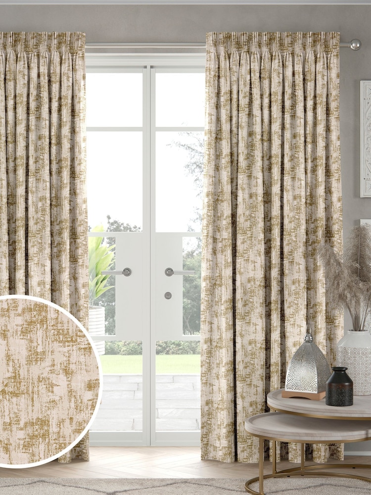 Ochre Yellow Tero Made to Measure Curtains - Image 1 of 9