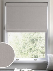 Dove Grey Bellum Made to Measure Roman Blind - Image 1 of 6